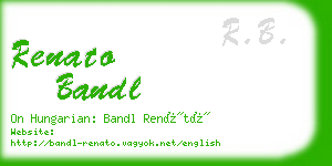 renato bandl business card